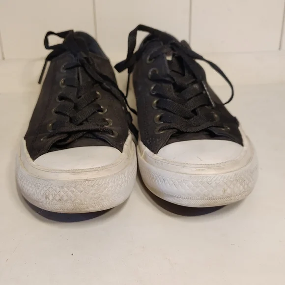 Converse All Star Chuck Taylor II Lunarlon Men's Sz 6 Black White Low Tops - Picture 2 of 13